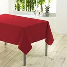 DOUCEUR D'INTERIEUR Nappe rectangulaire unie en 300 cm ESSENTIEL rouge