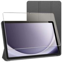 ebestStar ® pour Samsung Galaxy Tab A9+ (2023) SM-X210 - Housse PU SmartCase + Film protection écran en VERRE Trempé, Noir