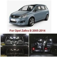 Opel Zafira B Pack LED ampoules eclairage intérieur Blanc 6000K