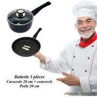 Lot Casserole / Poêle 20cm Espace Cuisine Professionnel