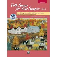 Folk Songs for Solo Singers, Vol. 2, de Jay Althouse - Recueil + CD pour Chant édité par Alfred Music Publications référencé :