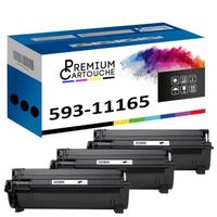 Toner 593-11165 7MC5J Noir x3 Compatible pour Dell Laser Printer B2360d B2360dn B3460dn B3465dnf Dell Laser Printer B2360d B2360dn B