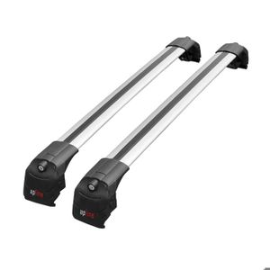 Barres De Toit Transversales Menabo Pour Volvo EX30 2023-2025 - Acier Noir, Capacité 50 Kg - Transport Coffre, Vélos, Canoë - 8