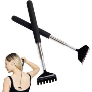 Gratte-dos Télescopique En Acier Inoxydable - Longueur Ajustable De 21 à 68 Cm