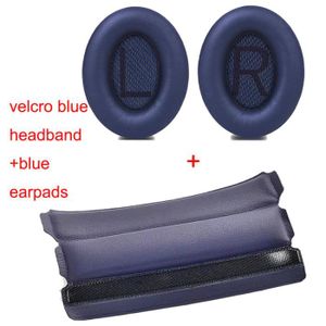 CASQUE - ÉCOUTEURS couleur velcro bleu bleu Coussinets d'oreille de r
