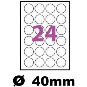 Label Planet® Pour toutes les imprimantes de bureau 30 étiquettes rondes autocollantes A4 - Blanc uni mat UK LP6/92R Lot de 5 feuilles Cercle circulaire 92 mm Qualité supérieure