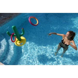 Bronze Jouet gonflable de rangée de tour de piscine de 2 paquets jeu de flotteur de piscine jouet de radeau de gladiateur de sports nautiques