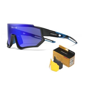 LUNETTES DE SOLEIL KINGSEVEN Lunettes de Cyclisme Polarisées pour Hom