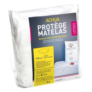 PROTÈGE MATELAS  Protège matelas 180x210 cm ACHUA Molleton coton 40