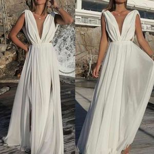 robe longue fluide blanche boheme