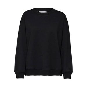 SWEATSHIRT Sweatshirt femme Selected Stasie - black - L
