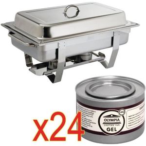 2€38 sur Lot de 12 gels combustibles 2 heures pour chafing dish -  Accessoire cuisinière et plaque de cuisson - Achat & prix
