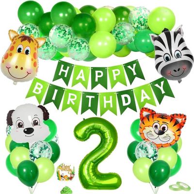 Décoration Anniversaire Dinosaure Xxl, 80 Pièces Dino Déco 8 Ans, Ballon Numéro 8Er Enfant Avec