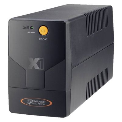 Onduleur (UPS) PowerWalker VI 1200 LCD/IEC - 1200 VA / 600 W, 6 Prises, Protection Ligne Interactive | Pour PC, Matériel Sensible