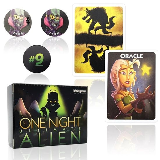 Jeu de société One Night UlOscar levé ewolf Daybreak,Vampire Alien,Super Vallian Bonus Roles