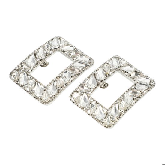 Pinces à Chaussures Wisebom - Strass Cristal, Nœud Papillon, 2 Pièces