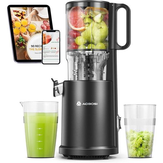 Extracteur de Jus de Fruits et Légumes à Grande Ouverture
