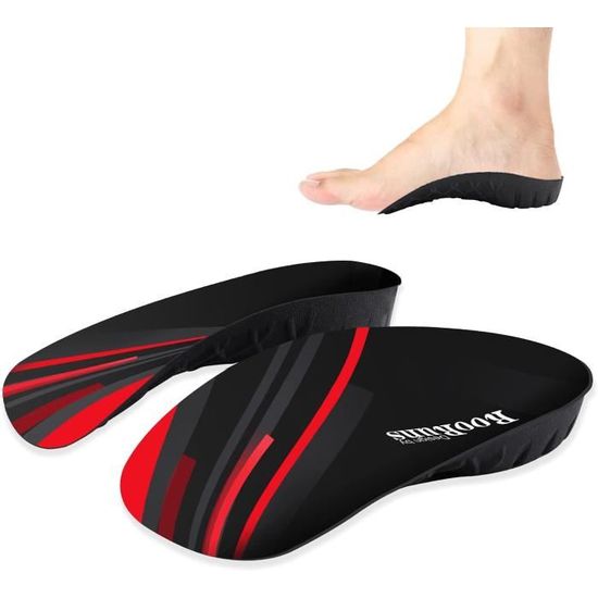 Semelles En Silicone Pleine Longueur - Antichoc, Pour Sport, Fasciite Plantaire, Confort Marche