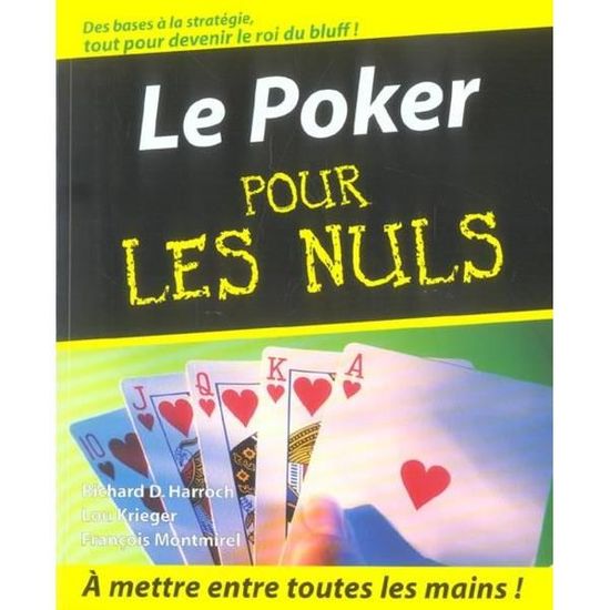 Livre Le Poker Pour Les Nuls Des Bases La Strat gie Tout Pour 