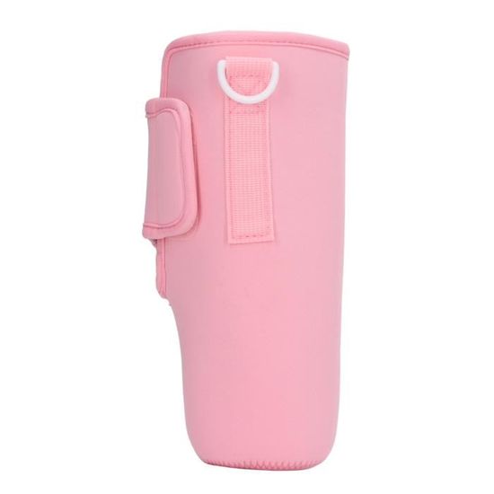 Housse pour bouteille d'eau en néoprène avec poche et bandoulière ...