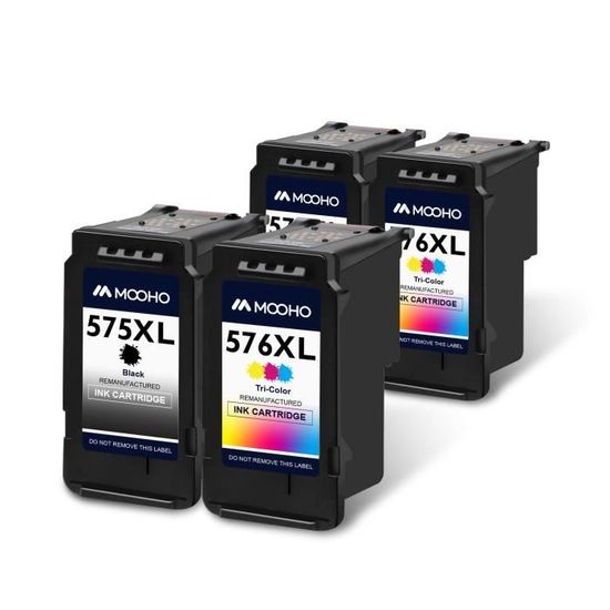 Cartouches D'encre Compatibles PG-575XL CL-576XL Pour Canon PIXMA TS/TR Série - Haute Capacité