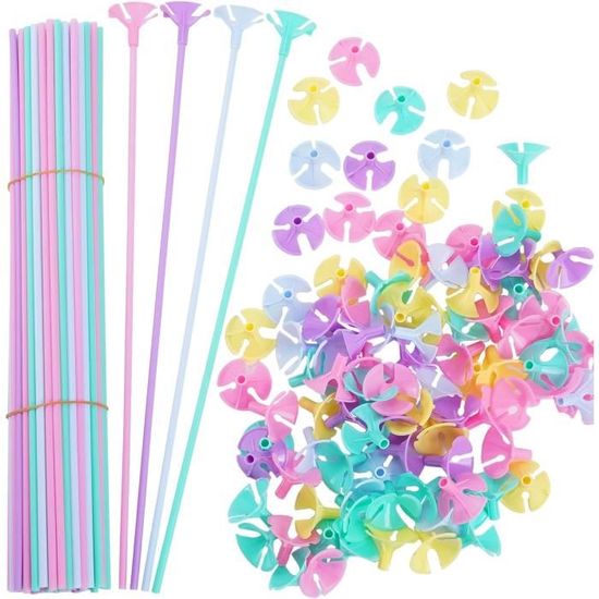 Lot De 300 Fermoirs De Ballons Rapides Réutilisables - Blanc - Pour Anniversaire, Mariage, Fêtes