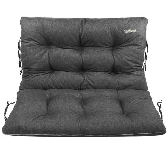 Coussin Dossier Pour Banc De Jardin Canapé - 100x50 Cm - Imperméable