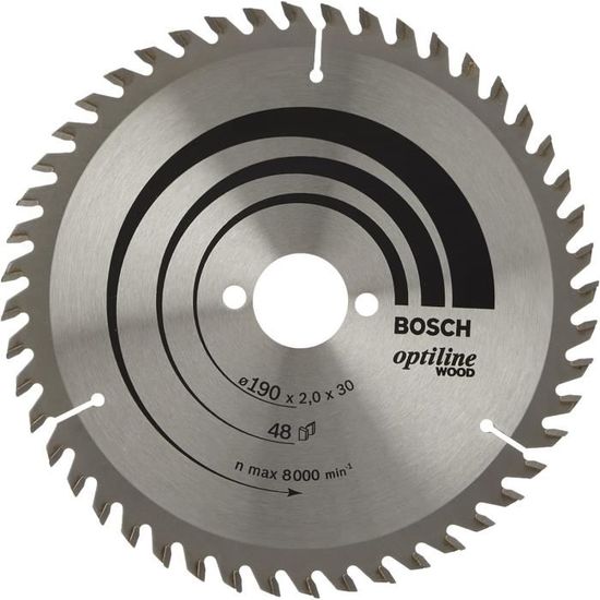 Bosch 2609256867 Précision Lame de scie circulaire 48 dents carbure
