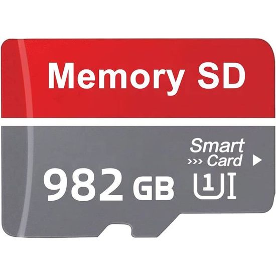 Ruoray Carte Micro SD 982 Go - Étanche - Carte mémoire Micro SD
