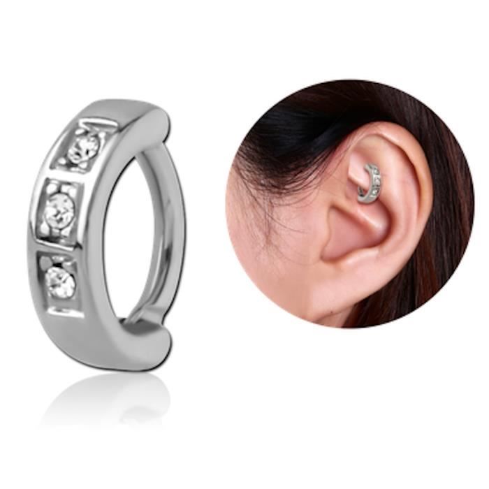 Anneau de piercing spécial rook