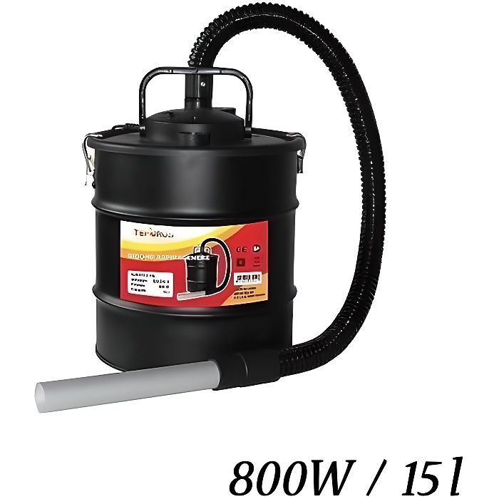 Aspirateur-bidon a Cendres motorise 800w TEPORUS - 93015