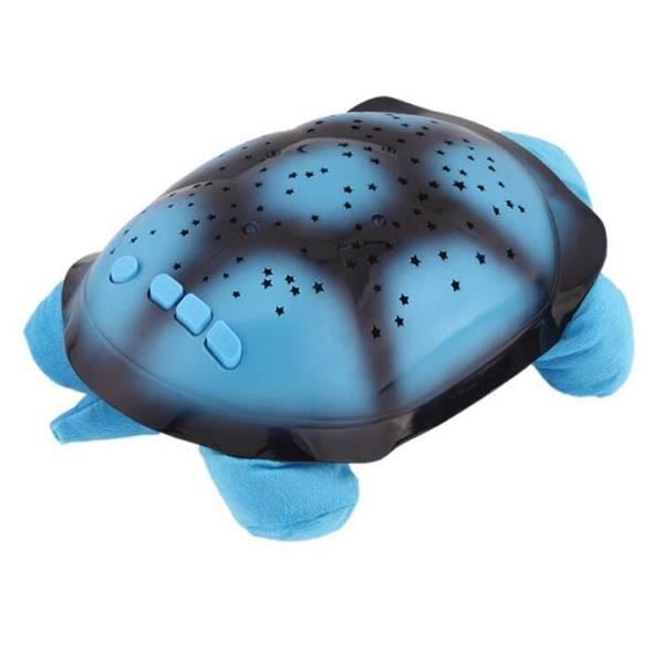 Veilleuse d'Ambiance LED Lampe luminaire Projecteur Ciel Etoilé Musical Tortue pour Salle d'enfant Ciel Étoilé bien Dormir Cadeau po