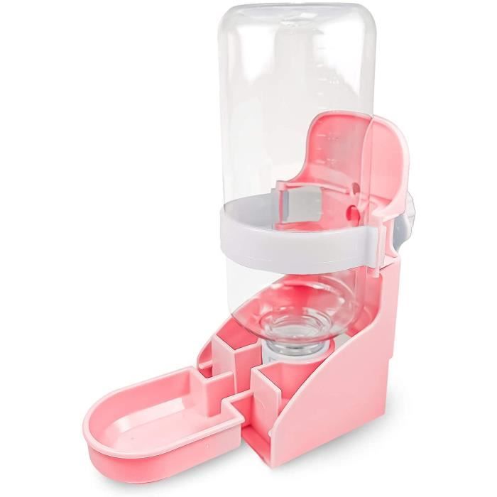500ml Distributeur d'eau pour Chats et Chiens,Suspendus Distributeur d'eau pour Petit Animal,Automatique Fontaine À Boire pour Ani