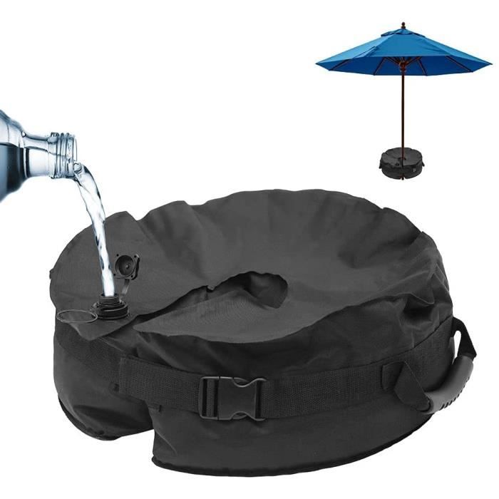 Parasol Pied Fixe, Sac de Poids pour Pied de Parasol, Parasol de Jardin 45 * 15 colonnes, Support de Pied Fixe pour Parasol, capac