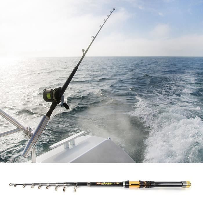 Mini canne à pêche portative de pêche en mer canne à pêche anneau de fil en céramique télescopique 3.0 mMKK7