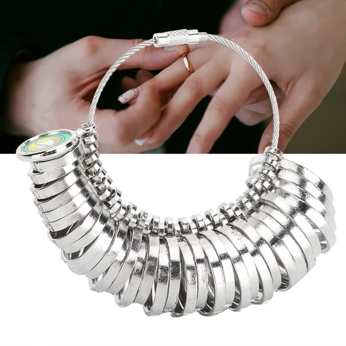 Outil de Mesure de Taille à Bague Jauge de Bague de Bijoux Outil Taille de Hong Kong-JIA