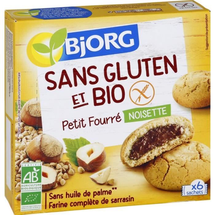 BJORG Petit fourré noisette - 180 g
