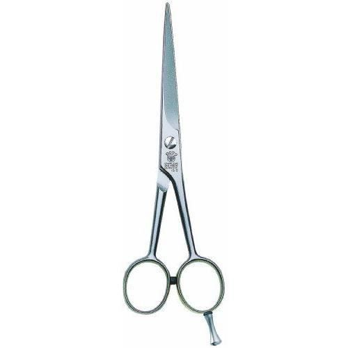 Dovo 16.606 - Ciseaux - Rasoirs - - - Ciseaux Coiffeur avec Amortisseur et Poucettes à Vis - 16 cm - Inox Satine