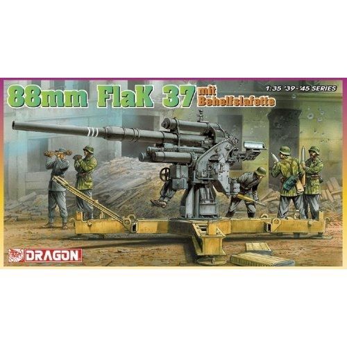 DRAGON - D6523 - MAQUETTE - FLAK 37 MIT BEHELSL…