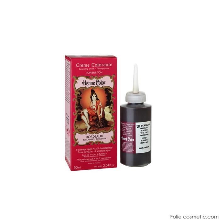 Henné Color - Crème Colorante Bordeaux - 90ml
