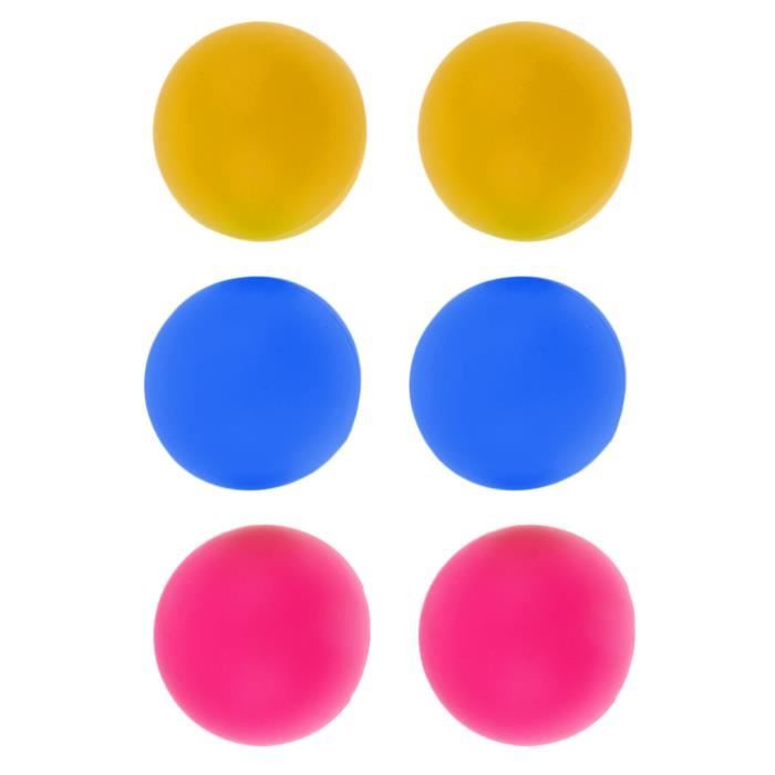 Lot de 6pcs Balles De Tennis De Table / Ping Pong / Beer Pong - Coloré B coloré