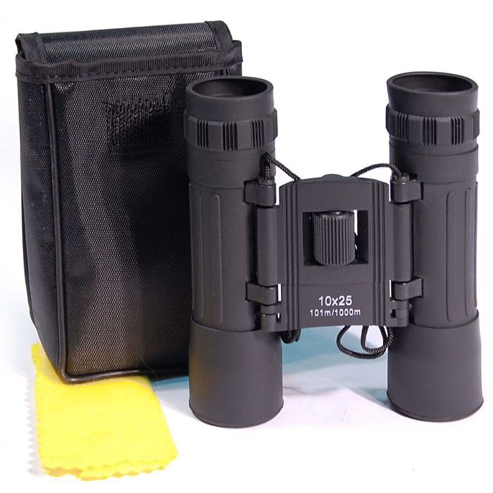 Mil-Tec Pliable Jumelles 10X25 Noir