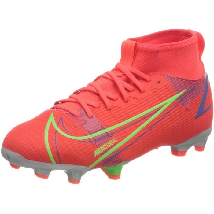 NIKE SUPERFLY 8 ACADEMY FG/MG CHAUSSURES DE FOOTBALL POUR GARCON ROUGE CV1127600