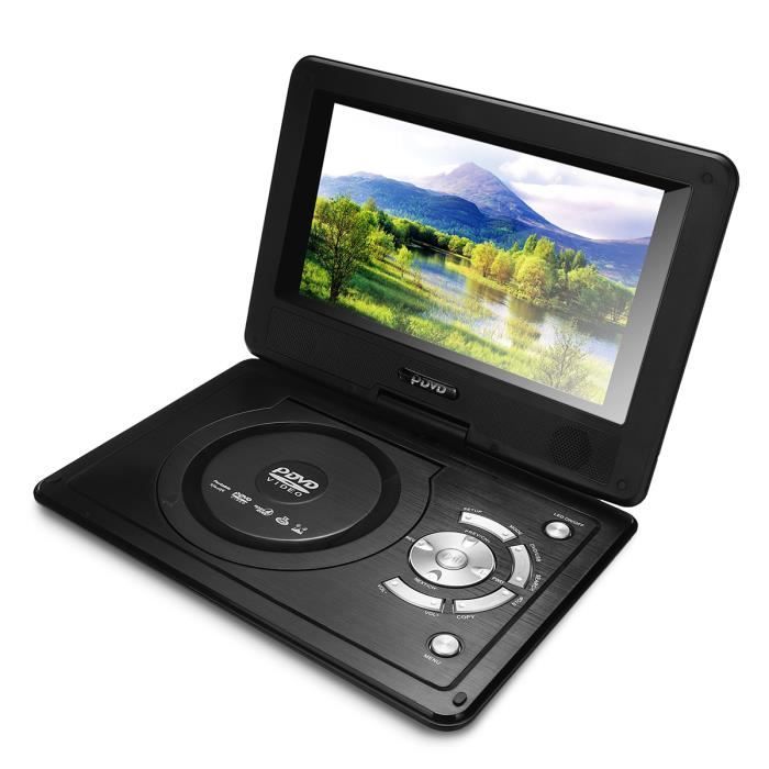 Kit 8.8'' DVD Lecteur Portable 270° Pivotant USB SD MS MMC TV AV MP4 DVD SVC VCD CD CD-R RW MP3 NEU6414970352153