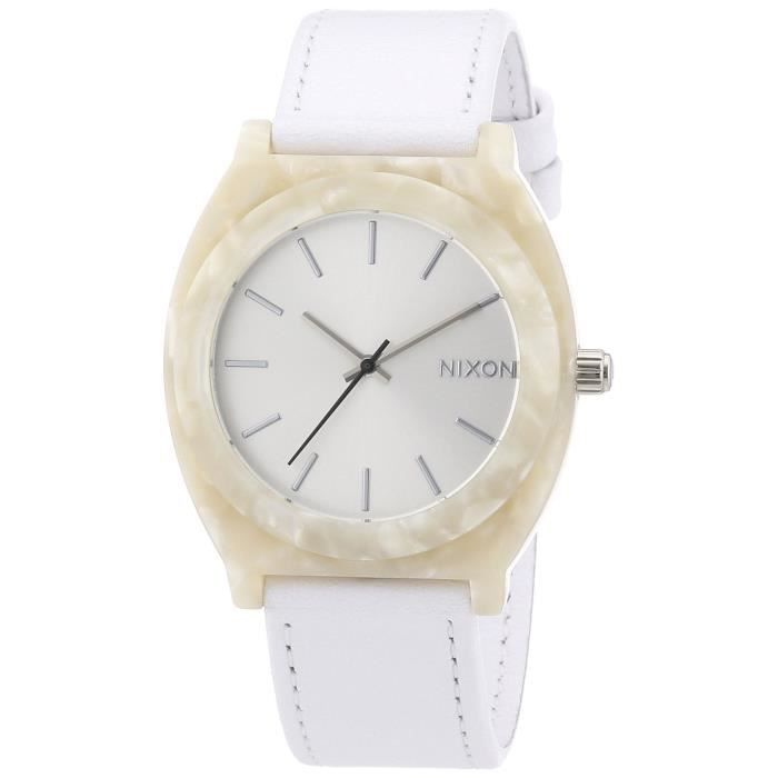 Nixon Time Teller Acetate Leather A328-1029 Mixte Montre