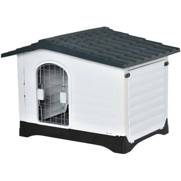 Niche chien niche igloo maiso 91x69x66cm Blanc