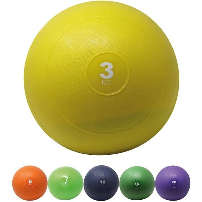 Slamball I Medicine Ball 3 - 20 kg I Slam Ball différentes couleurs Poids: 3 kg