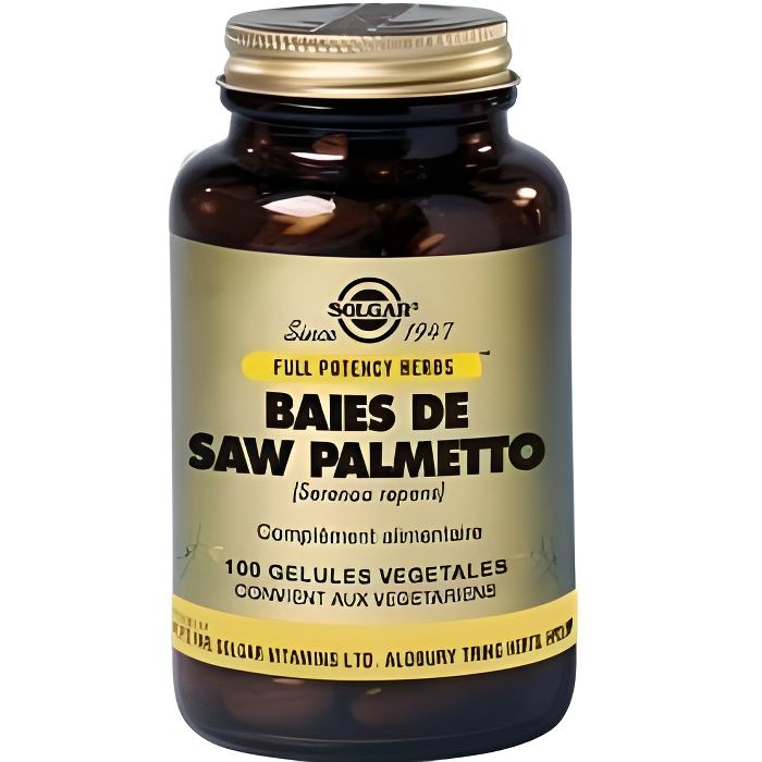Solgar Saw Palmetto 100 gélules végétales