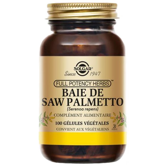 Solgar Saw Palmetto 100 gélules végétales