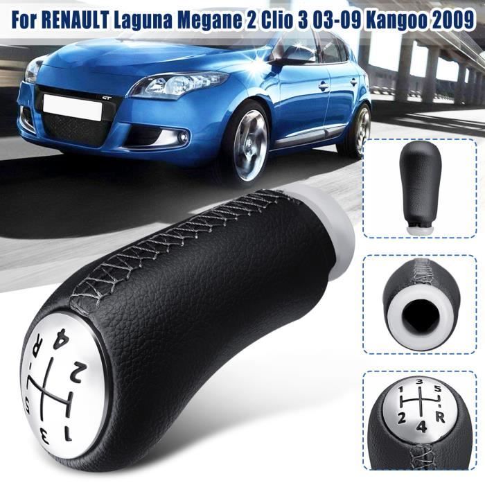 TEMPSA Pommeau De Levier Vitesse a 5 Vitesses pour RENAULT Laguna Renault Clio III MK3 Megane Scenic MK2 Kangoo 2003-2009